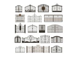 别墅铁艺大门3d模型
