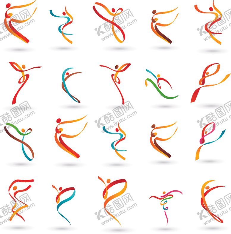 编号：44001410310112254632【酷图网】源文件下载-动感人物线条