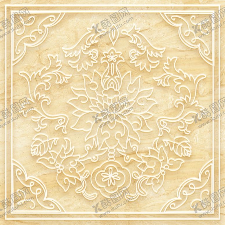 编号：43489609241702385194【酷图网】源文件下载-吊顶天花大理石板图腾