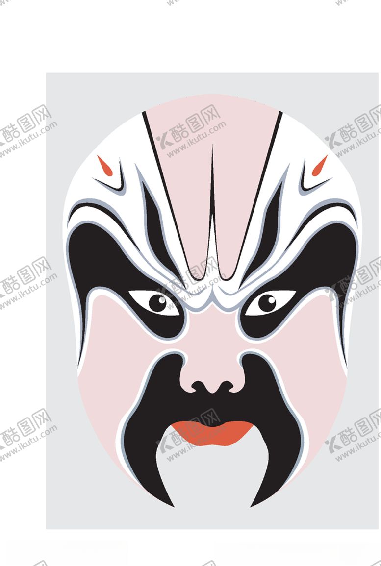 编号：40474609250816165289【酷图网】源文件下载-中国风传统京剧脸谱