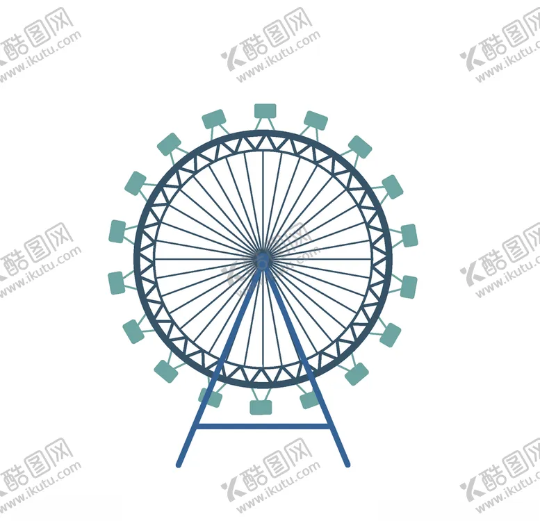 编号：57985106152339357844【酷图网】源文件下载-卡通摩天轮