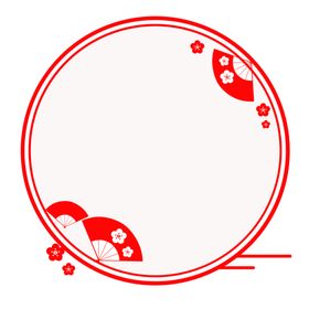 中国风花纹手绘边小图标小边复古边框