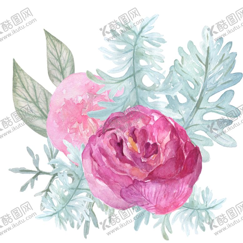 编号：68284505010719488722【酷图网】源文件下载-北欧小清新水彩花朵插画