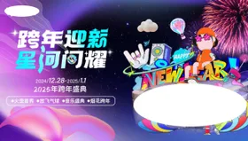 商业周年庆跨年活动展板