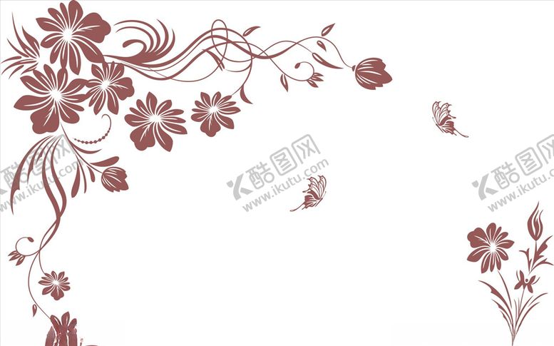 编号：33205310101013066885【酷图网】源文件下载-硅藻泥刻花花纹线条矢量