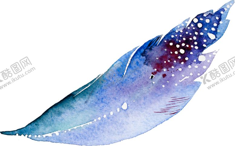 编号：50191310051031107568【酷图网】源文件下载-手绘水彩羽毛