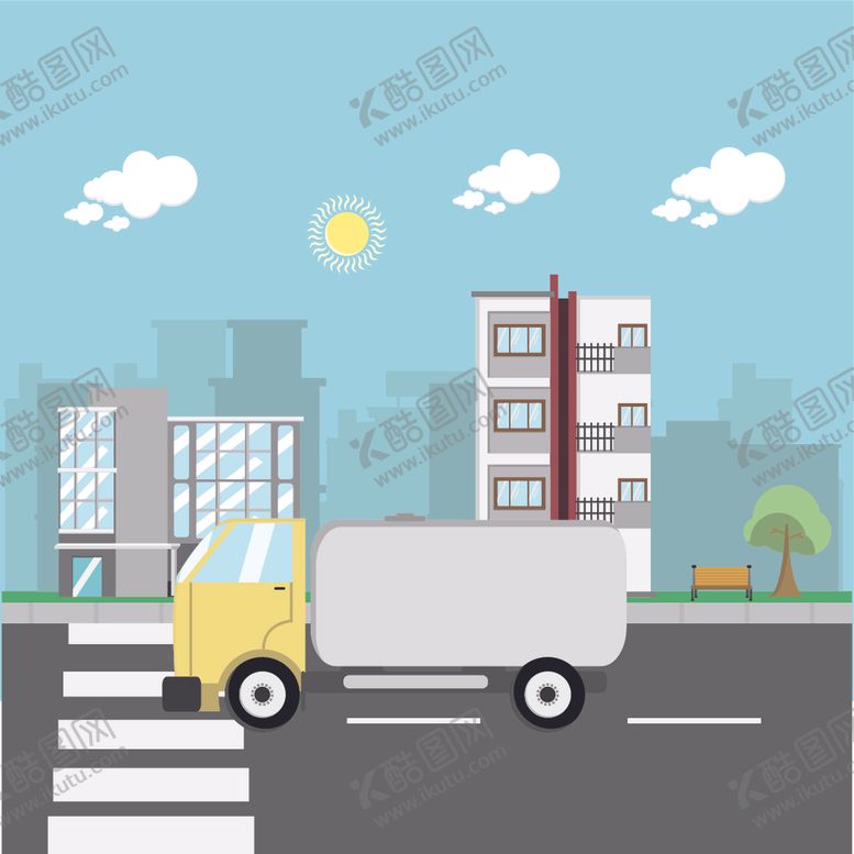 编号：93581006261220083816【酷图网】源文件下载-城市插画