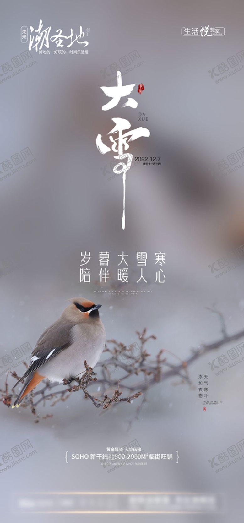 编号：06931810090221565638【酷图网】源文件下载-大雪节气海报