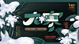 大寒活动小二十四节气节气海报