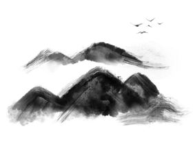 山水墨画