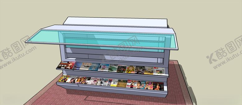 编号：75700209200305134540【酷图网】源文件下载-报刊亭模型