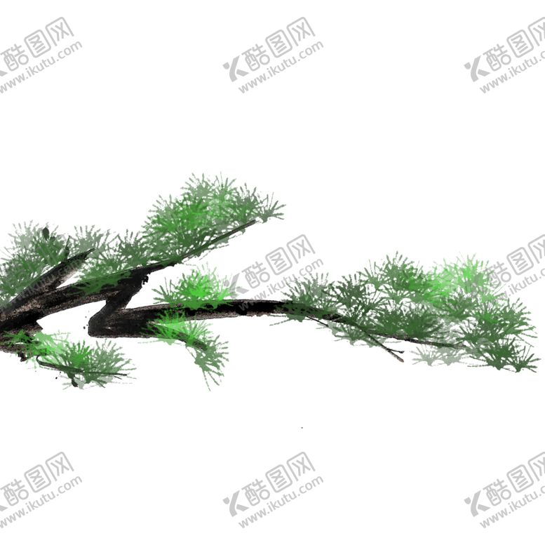 编号：44625807040953299362【酷图网】源文件下载-水墨松树