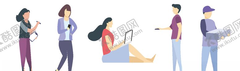 编号：25109309170519516418【酷图网】源文件下载-手绘职业人物