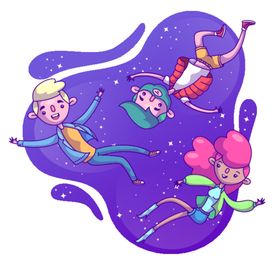 失重的人科技感物感漂浮插图