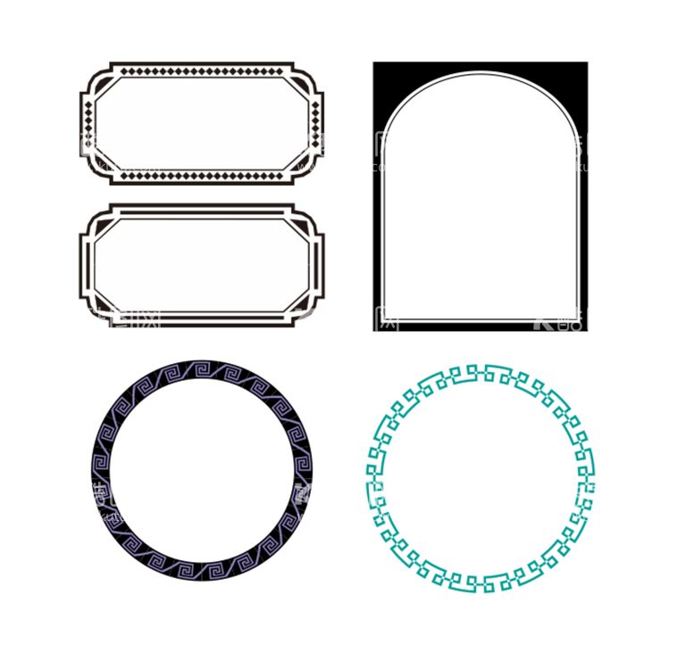 编号：34878211291043392305【酷图网】源文件下载-矢量边框花纹