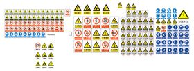 工地标志大全安全提示图标禁烟图标
