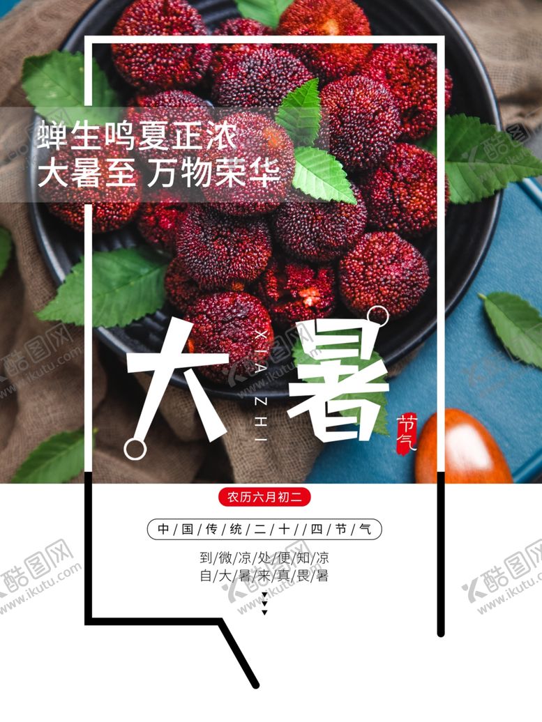 编号：60145709290102358411【酷图网】源文件下载-大暑海报