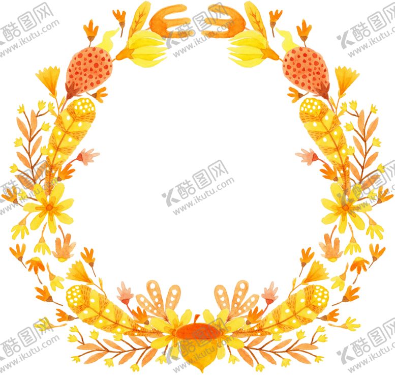 编号：18926209281259511429【酷图网】源文件下载-水彩植物