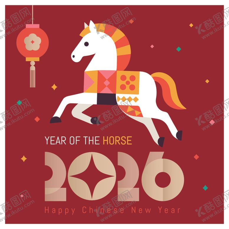 编号：54973711012316557209【酷图网】源文件下载-2026马年年主题喜庆插画