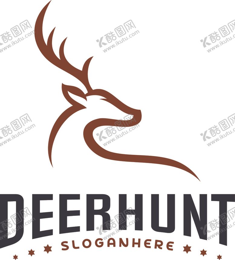 编号：37419810210401103253【酷图网】源文件下载-鹿头标志