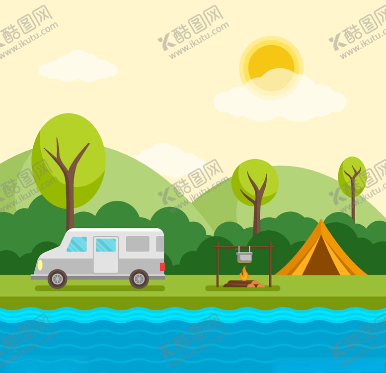 编号：36498509121530171467【酷图网】源文件下载-露营