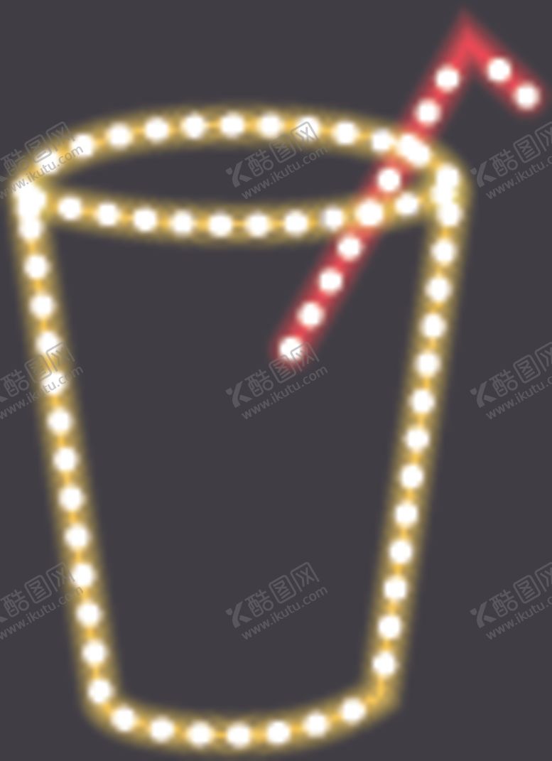 编号：57529206160450568342【酷图网】源文件下载-霓虹灯饮料