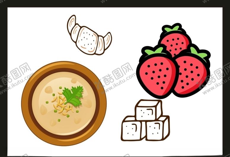 编号：92667205031108547055【酷图网】源文件下载-卡通美食餐饮