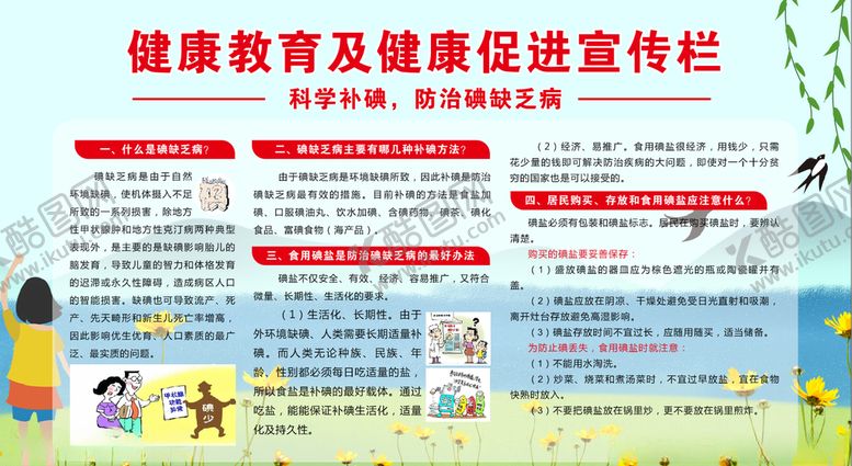 编号：50392006191041155030【酷图网】源文件下载-健康教育科学补碘