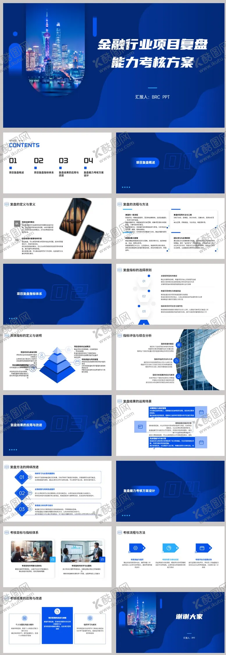 编号：88320505071528238700【酷图网】源文件下载-金融行业项目复盘能力考核方案PPT