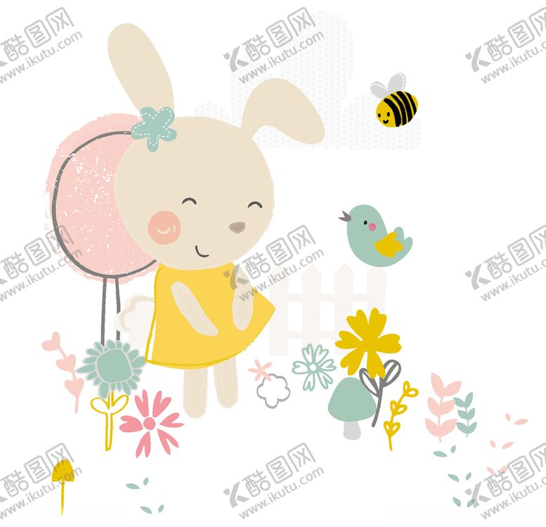 编号：29579105160337335711【酷图网】源文件下载-手绘卡通动物