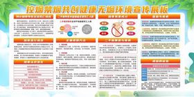 共创无烟环境展板
