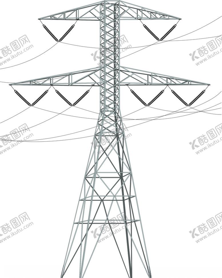 编号：30344909281605597116【酷图网】源文件下载-高压线架