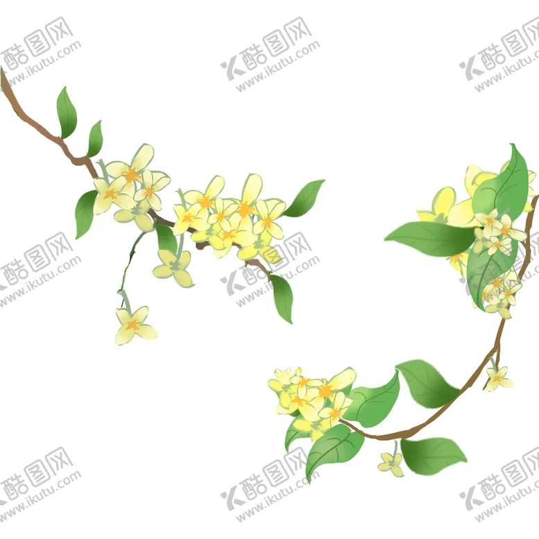 编号：94599110241415407948【酷图网】源文件下载-金色桂花素材