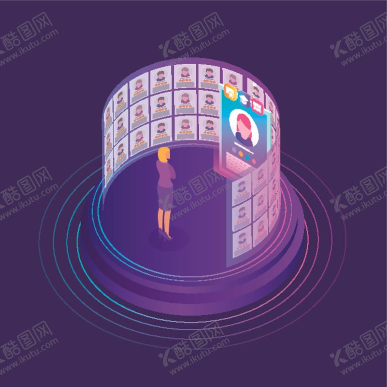 编号：80841505091414502504【酷图网】源文件下载-等距视角插画