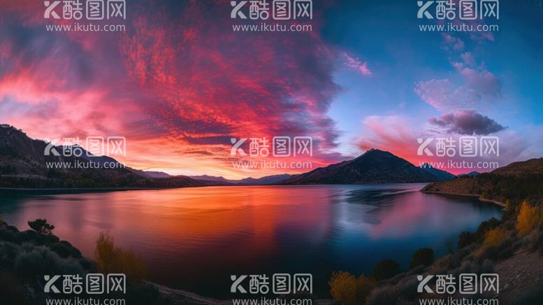 编号：46019411240421431894【酷图网】源文件下载-夕阳落山