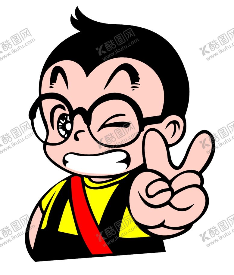 编号：62117604080202075089【酷图网】源文件下载-眼镜男孩