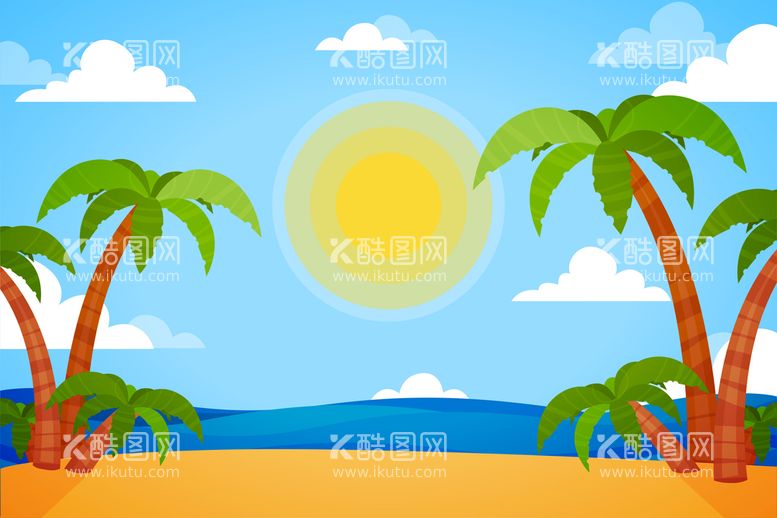 编号：04756109251938246304【酷图网】源文件下载-夏日海报背景 