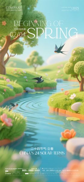 酒吧夜店ktv立春节气海报