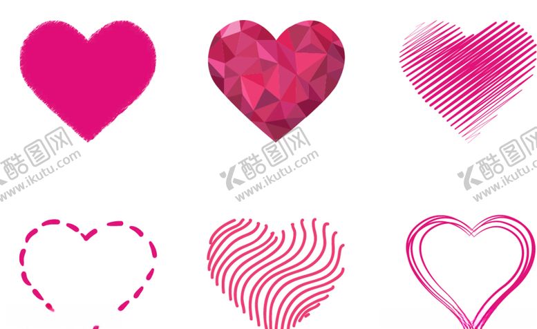 编号：50362509241014303029【酷图网】源文件下载-矢量粉色爱心