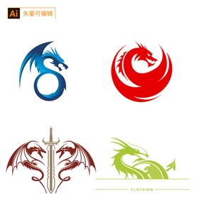 龙图标logo龙标识龙icon