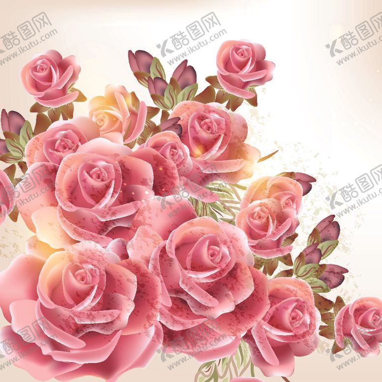 编号：97520207130718451756【酷图网】源文件下载-精美花朵创意背景