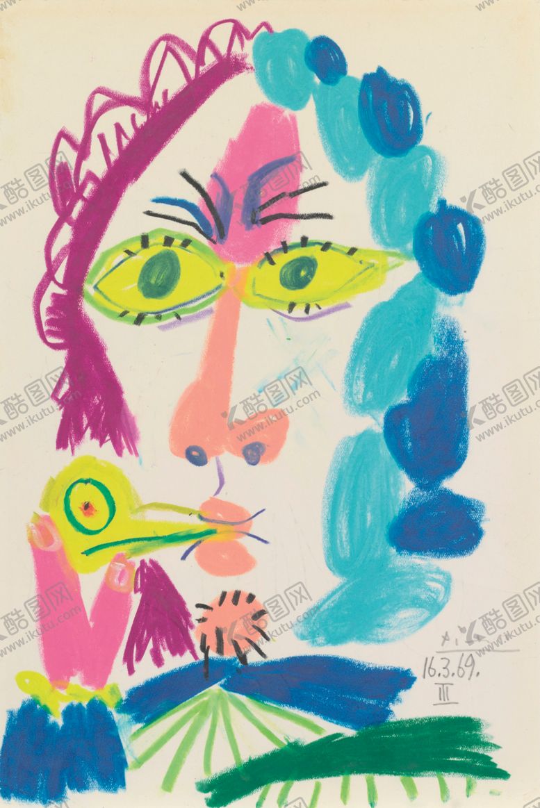 编号：66630809231442406211【酷图网】源文件下载-毕加索抽象绘画作品