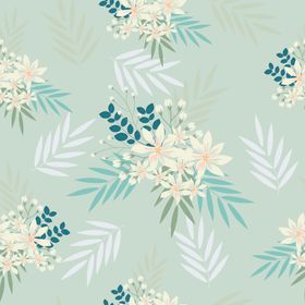 水彩清新无缝花纹