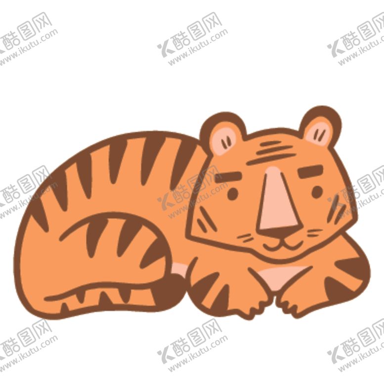 编号：46594910210848422205【酷图网】源文件下载-创意老虎插画图案