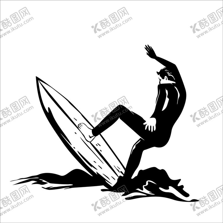 编号：61527010312311418030【酷图网】源文件下载-卡通冲浪