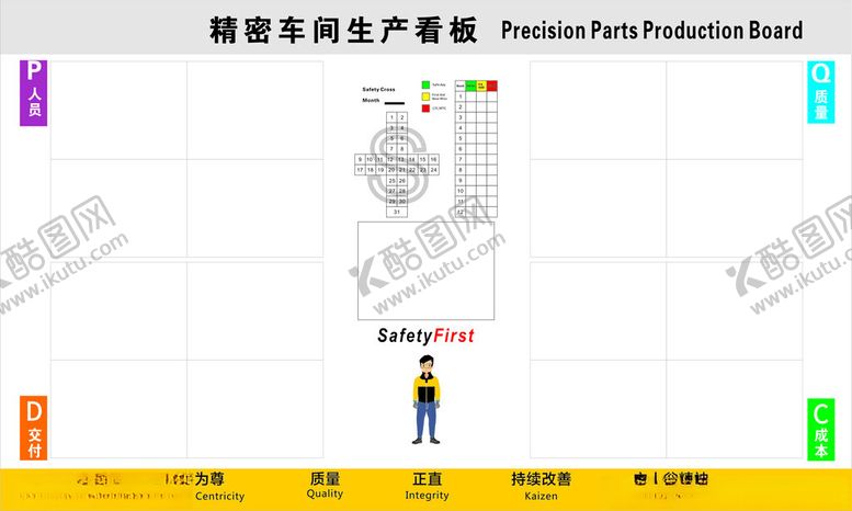 编号：47859402200829445311【酷图网】源文件下载-车间安全生产看板