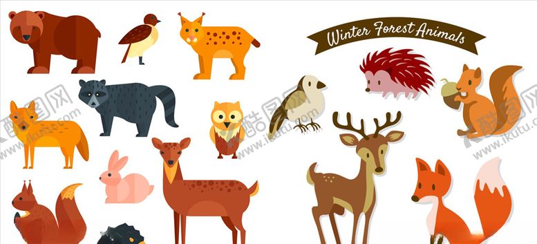 编号：18277810021605378027【酷图网】源文件下载-手绘动物