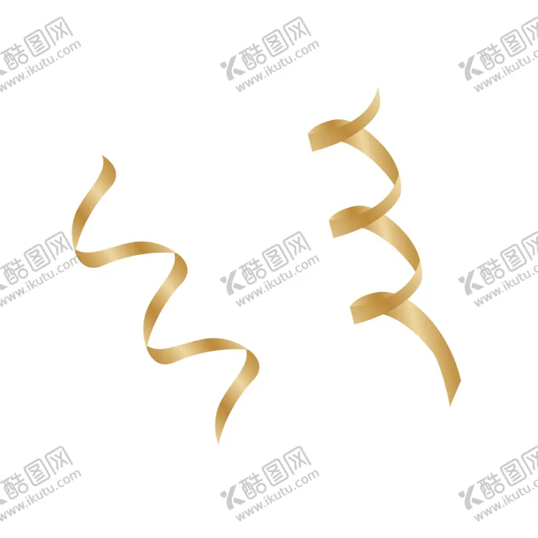 编号：37504406290318106709【酷图网】源文件下载-金色飘带