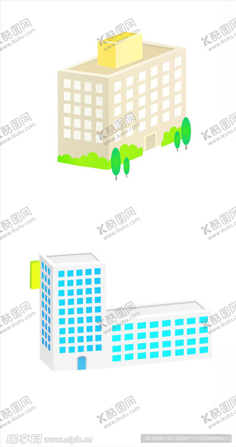 编号：95007806191124224509【酷图网】源文件下载-建筑商务楼元素