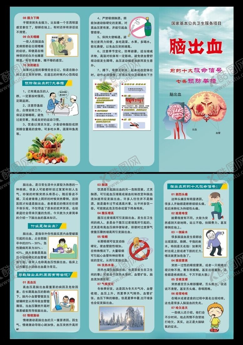 编号：67209502061514159766【酷图网】源文件下载-脑出血折页